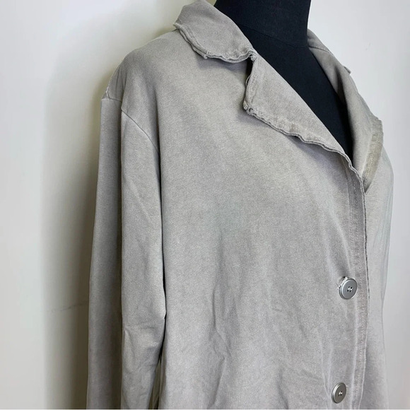 Caposhie The Global Marker Cotton Lagenlook Button  Front Cardigan One Size - Picture 6 of 16